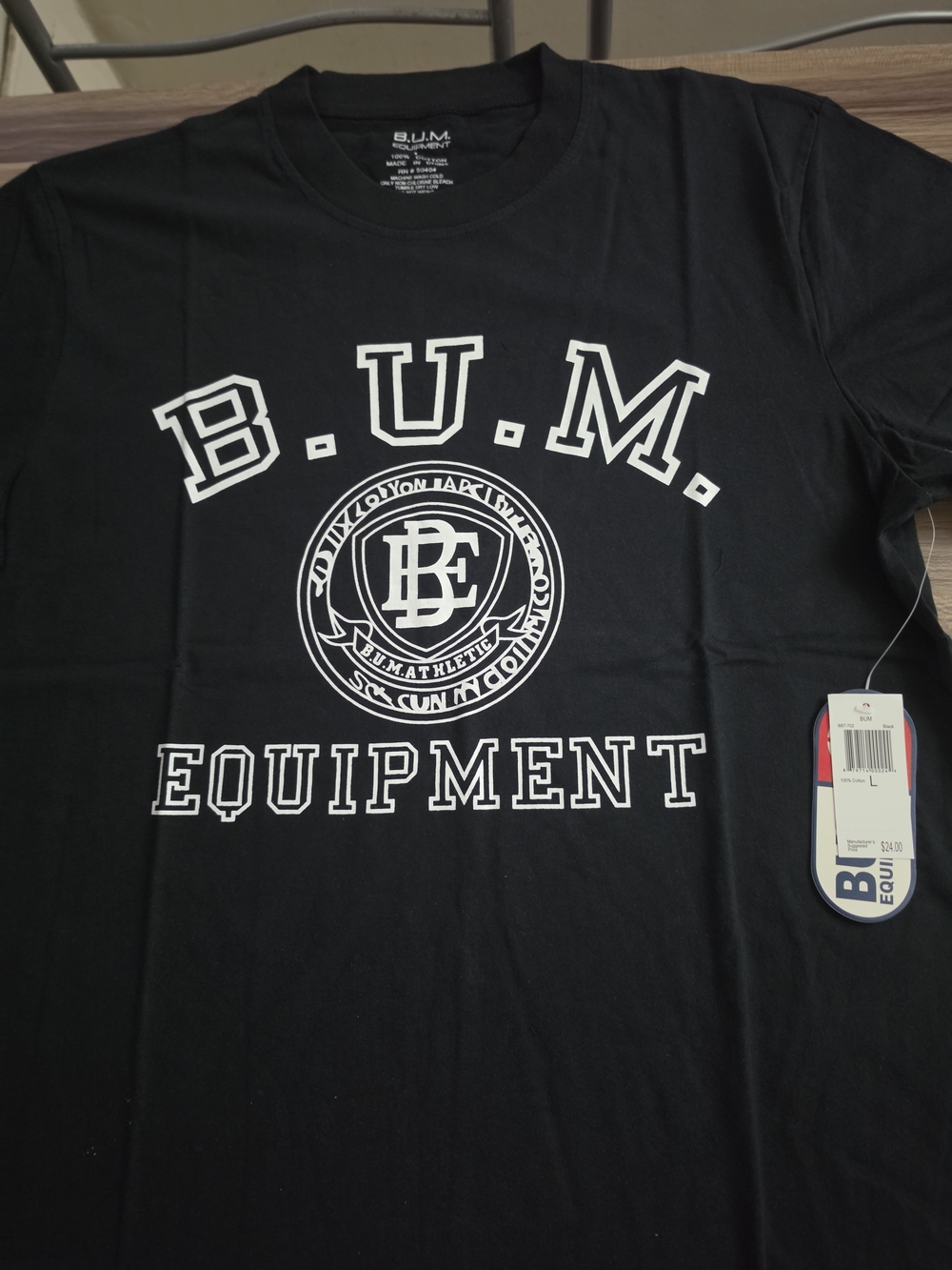 B.U.M. Equipment Men’s Black Short-Sleeve Logo Tee